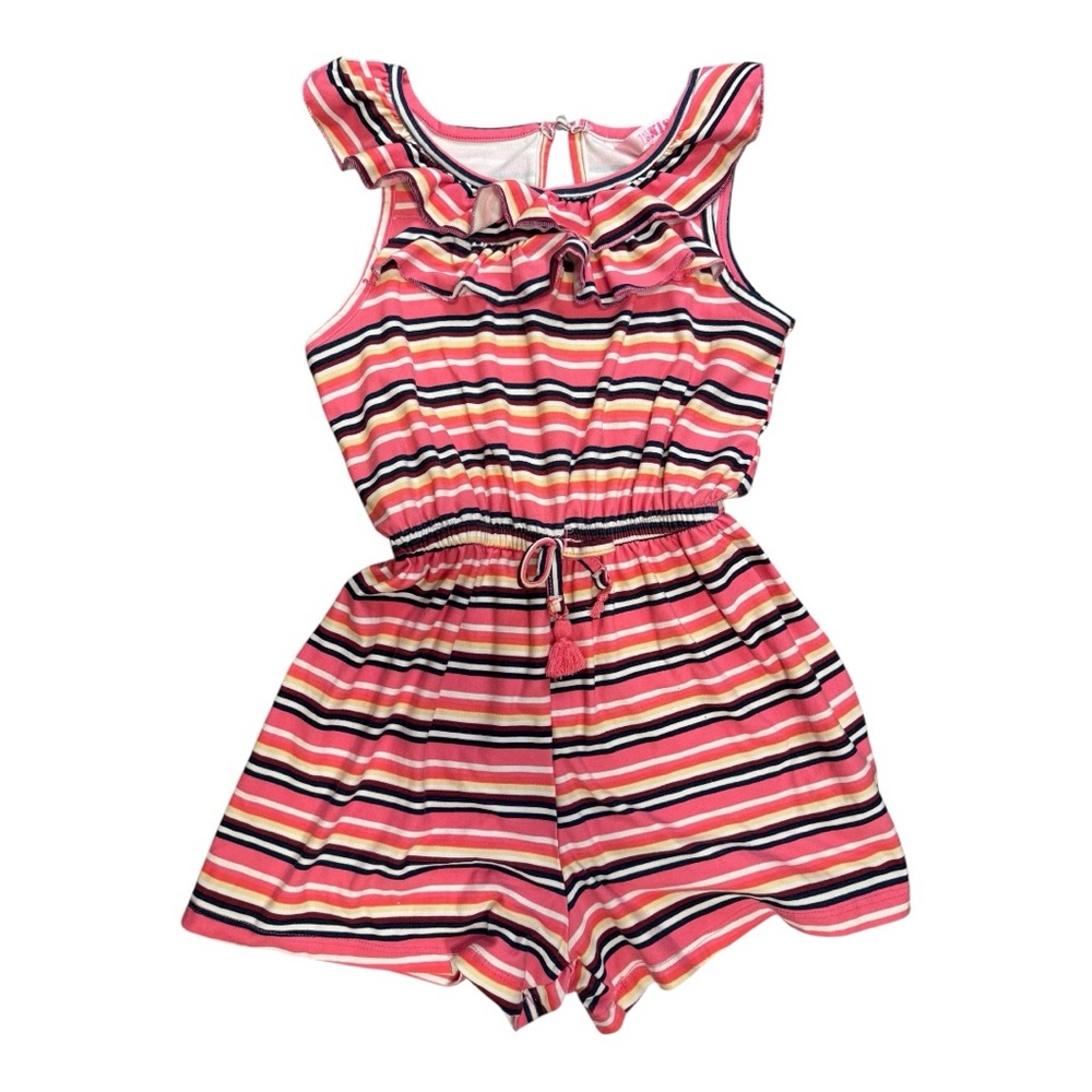 Striped Pink Kids Romper